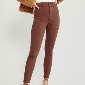 Abercrombie and Fitch ultra high rise super skinny ankle jeans size 27/4